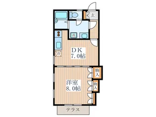 ラビアン小金井【1階】の間取り