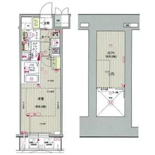 エステムコート名古屋栄デュアルレジェンド【3階】の間取り