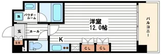 KDXレジデンス本町橋【9階】の間取り