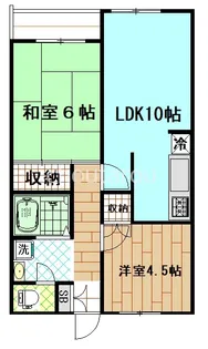 メゾンサニーベール【2階】の間取り