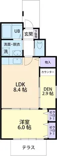 アリエス・スール (Aries Sur)【1階】の間取り