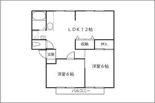 メイプル石原【2階】の間取り