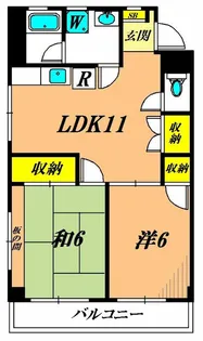 第二浅間マンション【4階】の間取り
