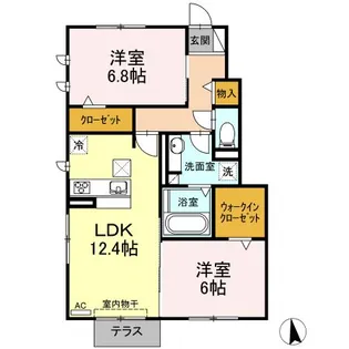 エスペランサ永曻II【1階】の間取り