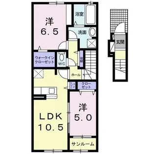 フォルトゥーナ【2階】の間取り