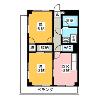 クレール梅が丘【2階】の間取り