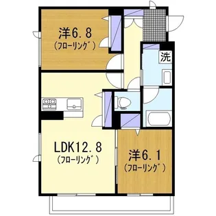 オーガル【3階】の間取り