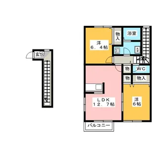 アルコバレーノ C棟【2階】の間取り
