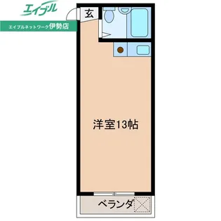 ファイネスうらのはし【4階】の間取り