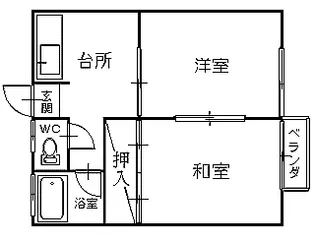 コーポ藤【2階】の間取り