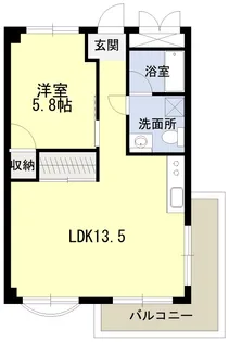 シルバーハイツ【1階】の間取り