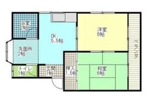 クローバーハイツ【2階】の間取り
