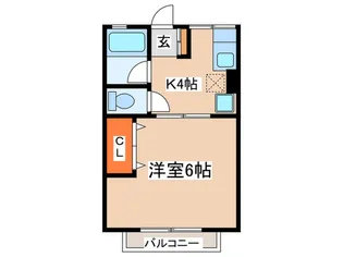 シテイハイムbon sens【2階】の間取り