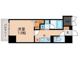 フローレス東中野【6階】の間取り