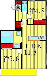 Malleus高砂【3階】の間取り