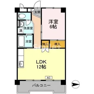 長瀬マンションI【2階】の間取り