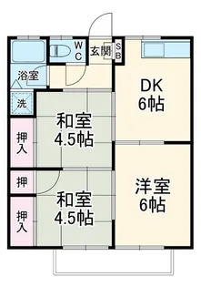 伊東ハイツ第1【2階】の間取り