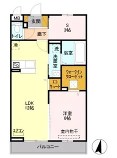 ゴールドパストラル V【1階】の間取り