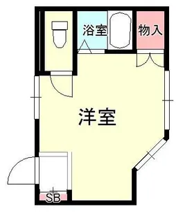 コーポ天子山 3【1階】の間取り