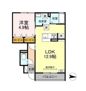プラムコートIV【1階】の間取り