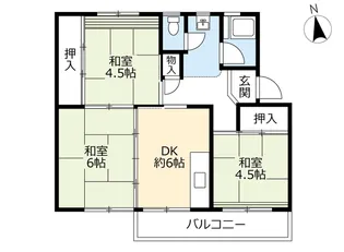UR室住【3階】の間取り