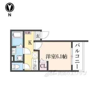 エクセルワンズ観月橋【2階】の間取り
