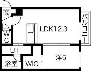 マ・メゾン山鼻【1階】の間取り