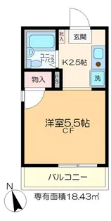ホームカメリア【3階】の間取り