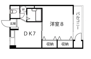三興グリーンハイツ【6階】の間取り