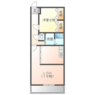 三徳香久山【2階】の間取り