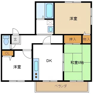 聖ソレアード【1階】の間取り