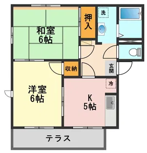 セントラルハイツ【1階】の間取り