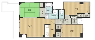 ゼフィル白楽【3階】の間取り