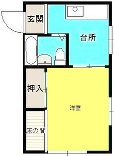 コーポ ポプラB【2階】の間取り