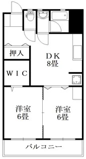 グランドハイツ【2階】の間取り