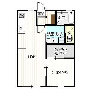 ラグジュアリKAZU【1階】の間取り