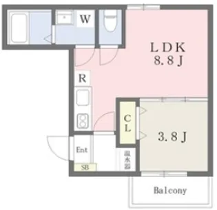大阪府大阪市平野区長吉長原東3【アパート】の間取り