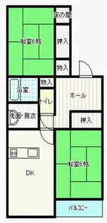 レジデンス亀甲【2階】の間取り