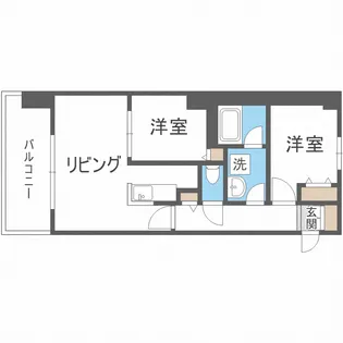 JP noie 円山表参道【6階】の間取り