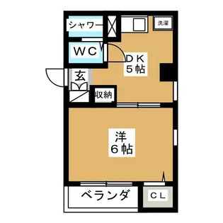 ブライトン北松戸【6階】の間取り