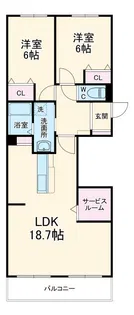 やすいコーポ【3階】の間取り