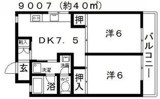 ハイデンス小山【4階】の間取り