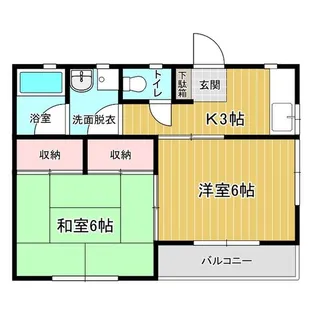 清雲荘【2階】の間取り