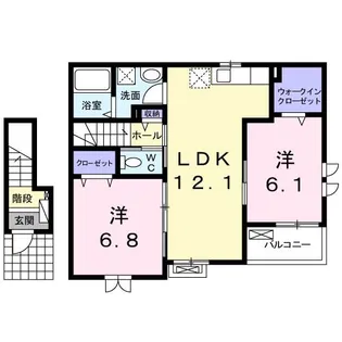 茨城県日立市田尻町7【アパート】の間取り