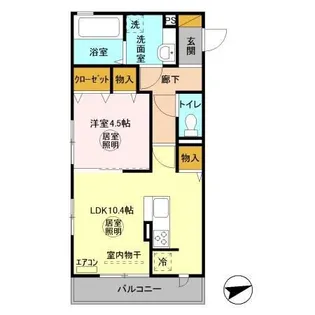 グランソレイユ【3階】の間取り