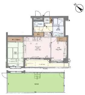 ダイアパレス二葉町【3階】の間取り