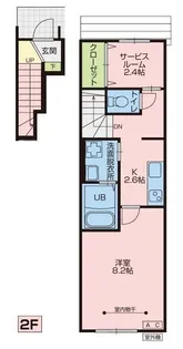 Le ciel kanegasaki(ルシエルカネガサキ)【2階】の間取り