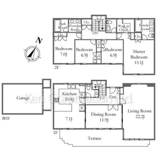 東京都世田谷区深沢7【一戸建】の間取り