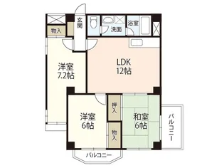 第2古江グリーンハイツ【3階】の間取り
