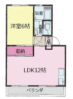 柳橋東和マンションA【5階】の間取り